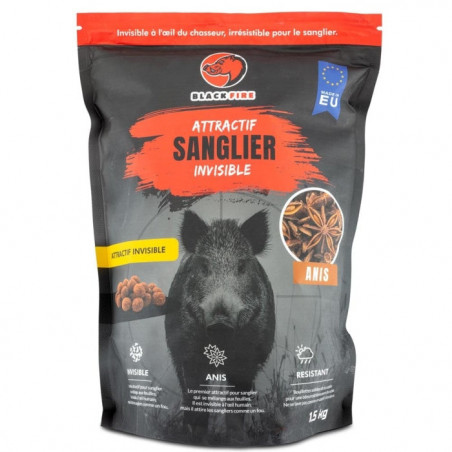 Attractant Black Fire invisible pour sanglier