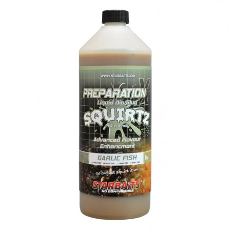 Attractant Prep x Squirtz Garlic Fish - Starbaits - 1L