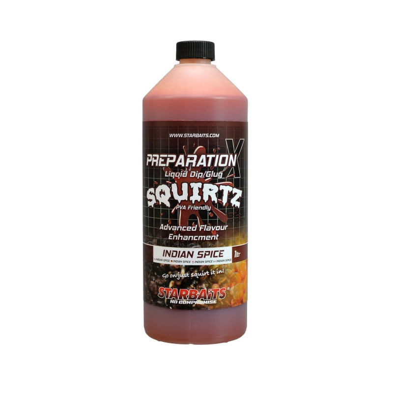 Attractant Prep x Squirtz Indian Spice - Starbaits - 1L
