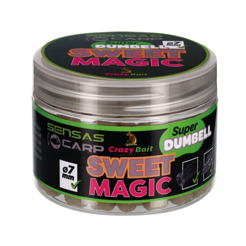 Attractant Super Dumbell 7mm Sweet Magic Sensas 80g