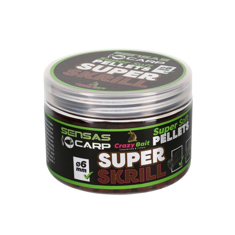 Attractant Super Soft Pellets 6mm Sensas Super Skrill 60g