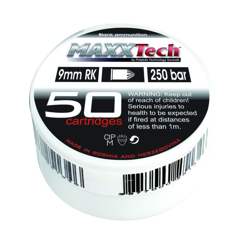 Balle à Blanc MaxxTech X50 - Cal. 9mm