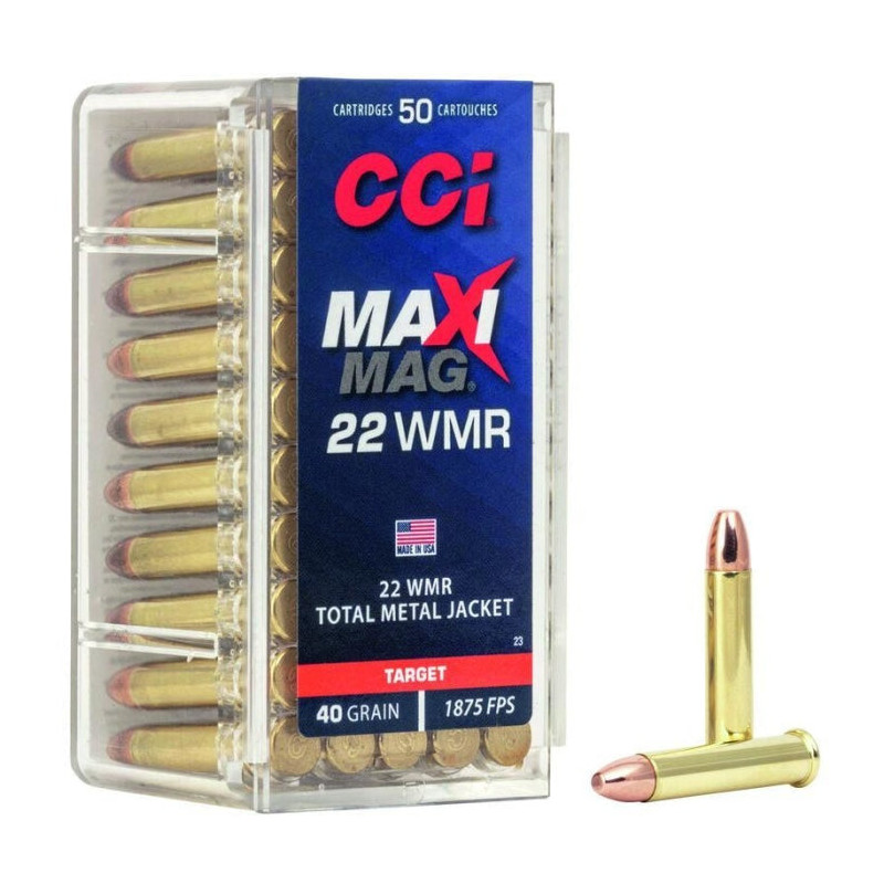 Balles CCI HP MaxiMag cuivree - Cal. 22 Mag