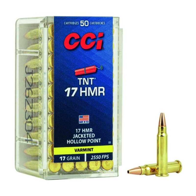 Balles CCI JHP - Cal. 17 HMR
