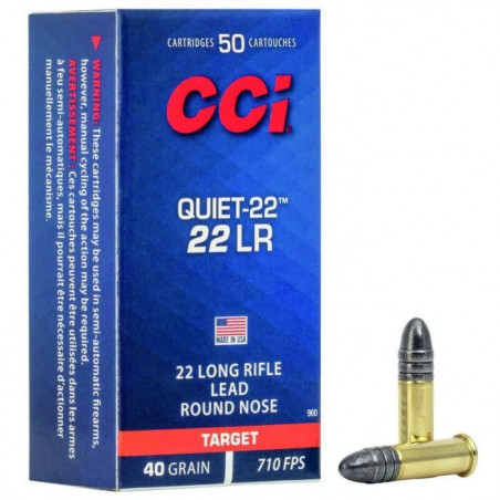 Balles CCI LRN Quiet - Cal. 22 LR