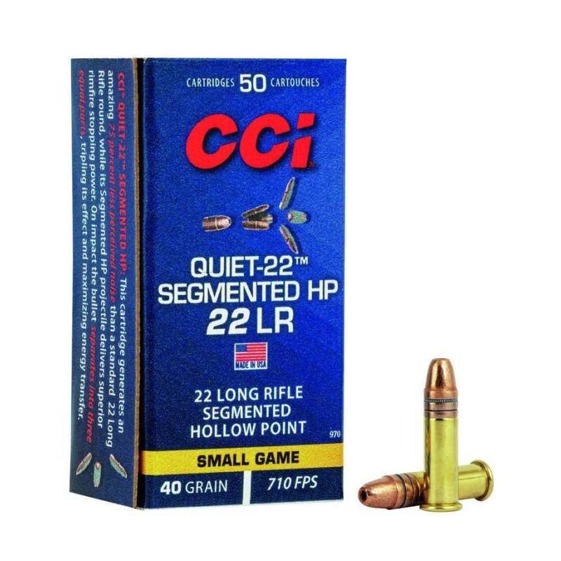 Balles CCI Segmented HP Quiet - Cal. 22 LR
