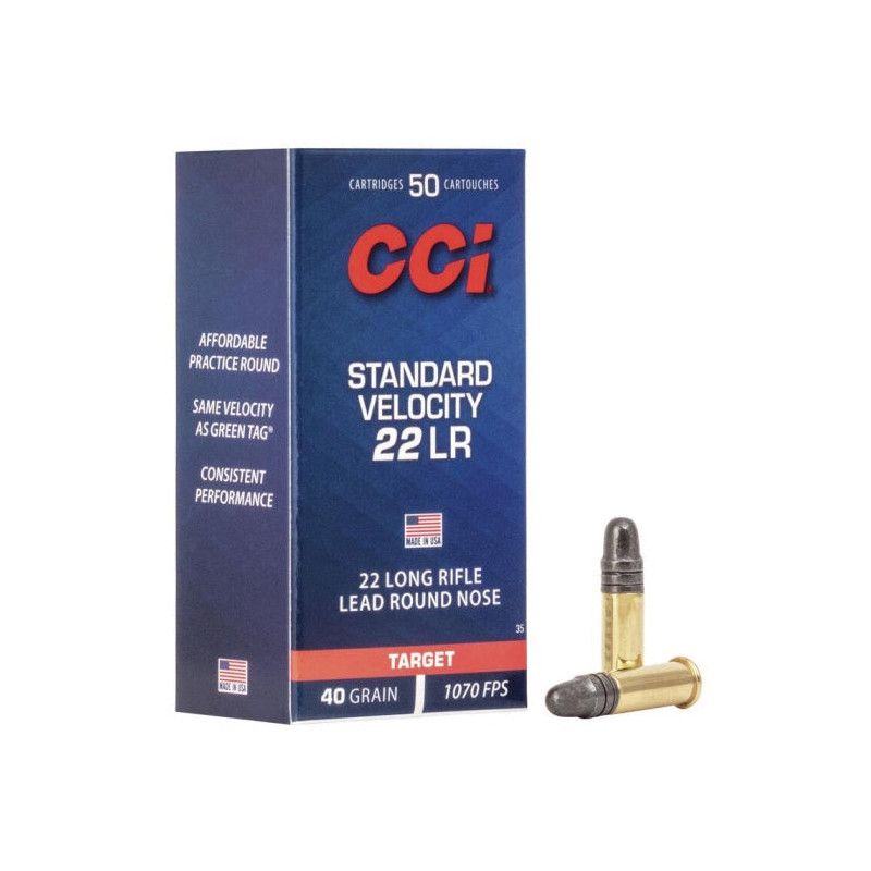 Balles CCI Standard Velocity 40g - Cal. 22LR