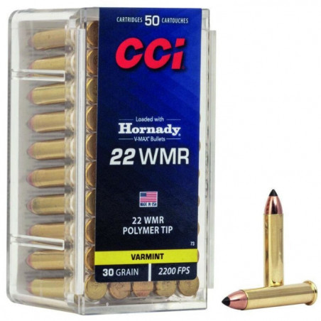 Balles CCI V-Max - Cal. 22 WMR