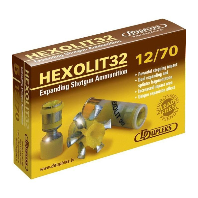 Balles Dupleks Hexolit 32 - Cal. 12/70