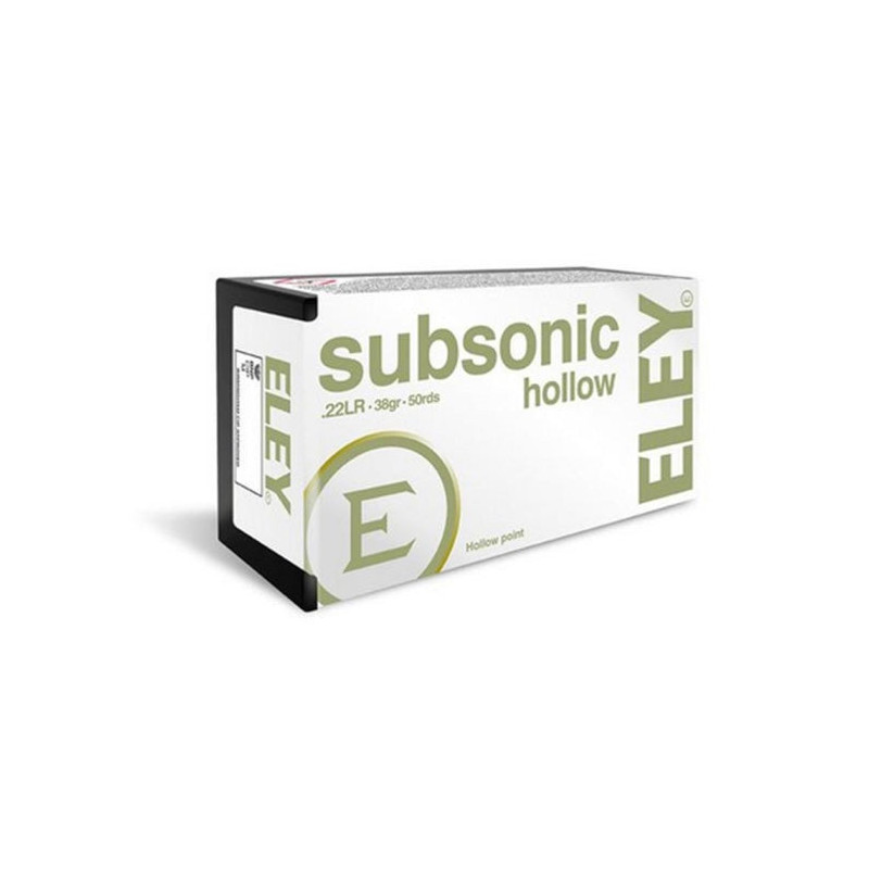 Balles Eley Subsonic Hollow Point - Cal. 22LR