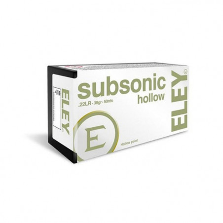 Balles Eley Subsonic Hollow Point - Cal. 22LR