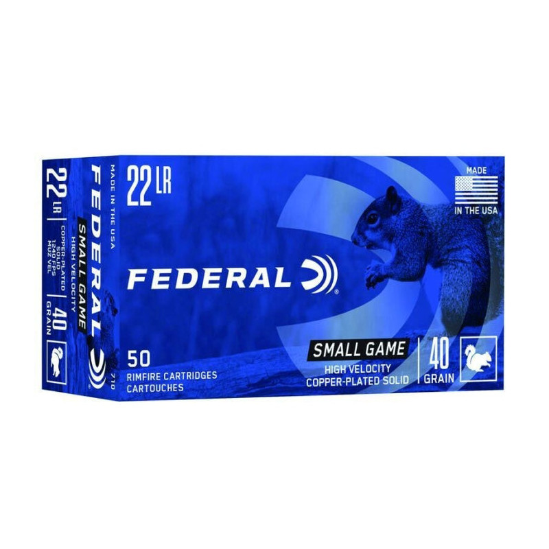 Balles Federal Game-Shok cuivree - Cal. 22 LR