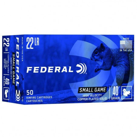 Balles Federal Game-Shok cuivree - Cal. 22 LR