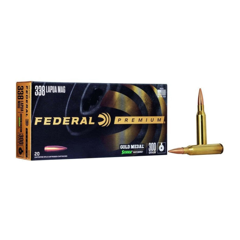 Balles Federal Gold Medal Sierra Match King BTHP - Cal. 30-06 Springfield