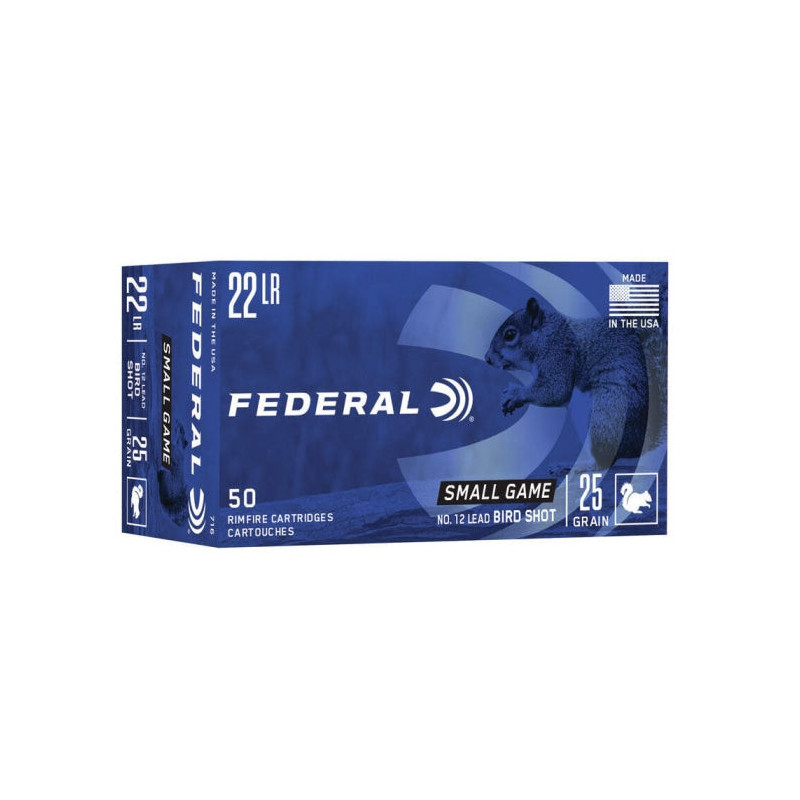 Balles Federal Grenaille N°12 - Cal. 22 LR