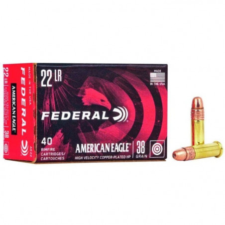 Balles Federal HP cuivree Copper - Cal. 22 LR