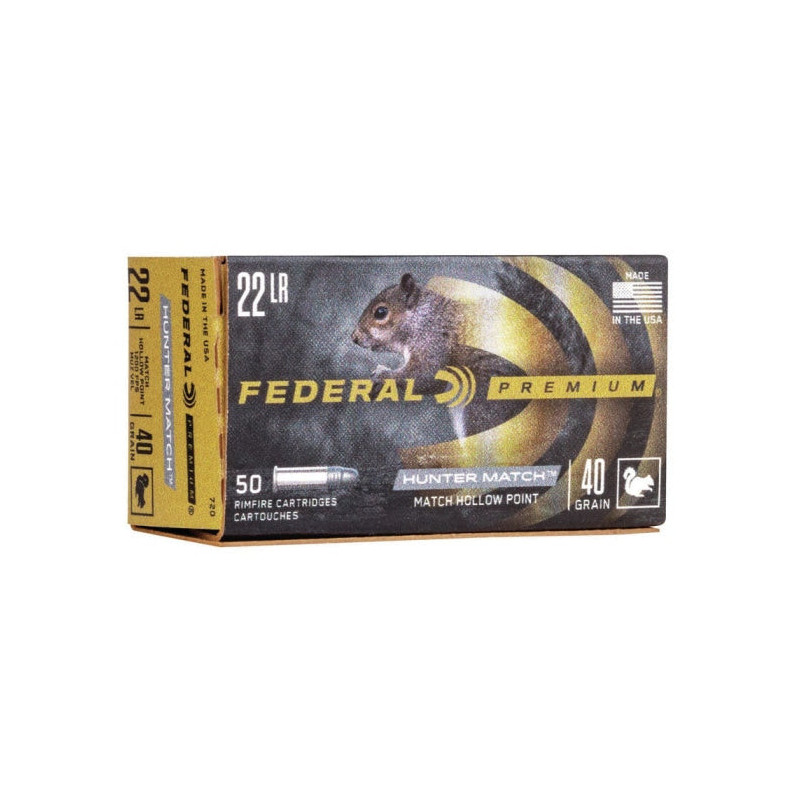 Balles Federal Hunter Match HP - Cal. 22 LR