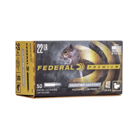 Balles Federal Hunter Match HP - Cal. 22 LR