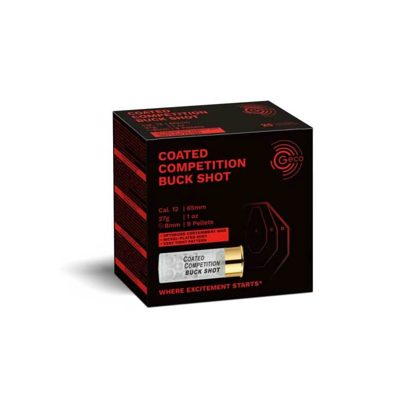 Balles Geco Compétition CC Buck Shot - Cal. 12/65