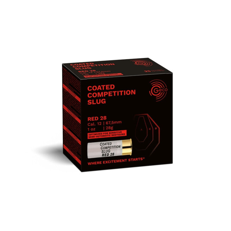 Balles Geco Compétition Slug CCS Red 26 - Cal. 12/67.5