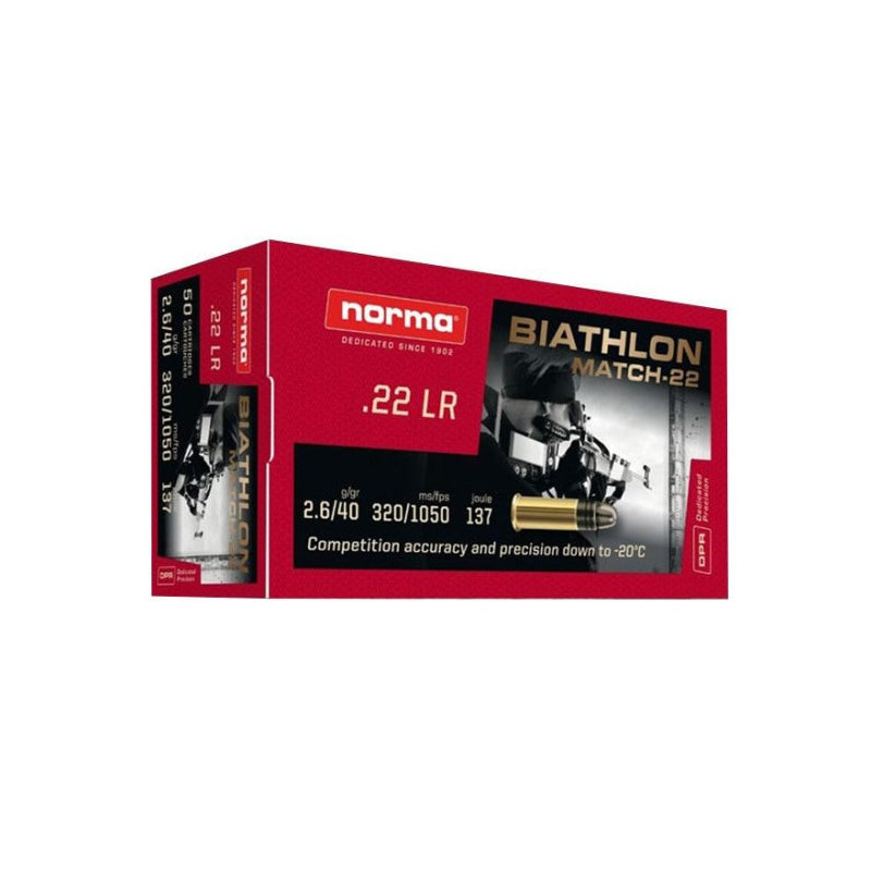 Balles Norma Biath Match - Cal. 22LR